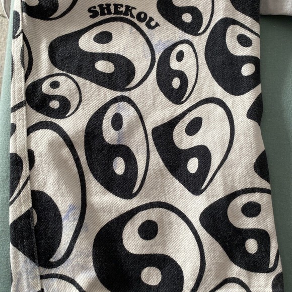 Shekou High Waisted  Yin and Yang Jeans Size Large . grunge jeans, - Picture 3 of 10